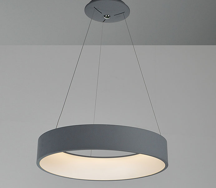 Gray Hanging Lighting Chandelier Pendant Light with LED 