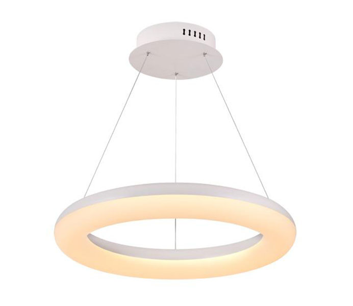 Modern White One Ring Acrylic Light Fixture for B2B