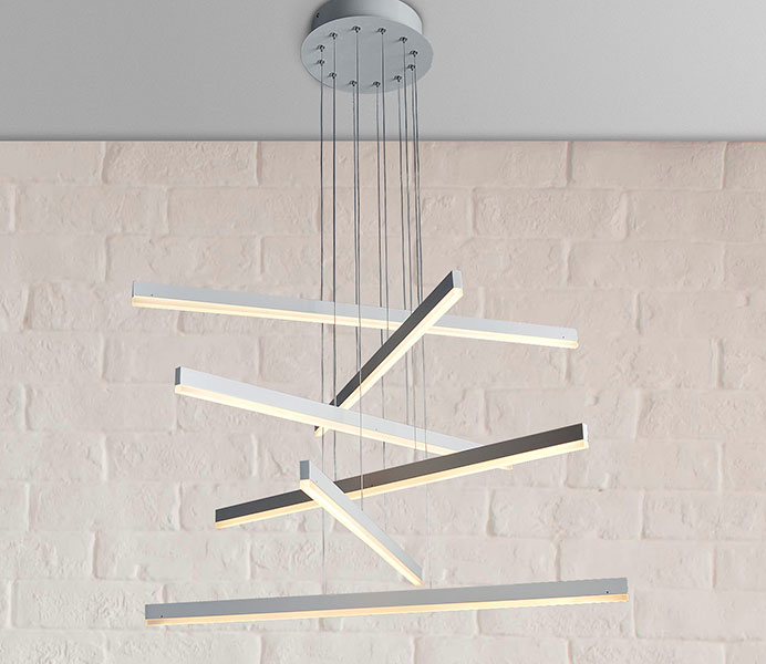 Elegant Acrylic LED Hanging Lighting with 6 Lights