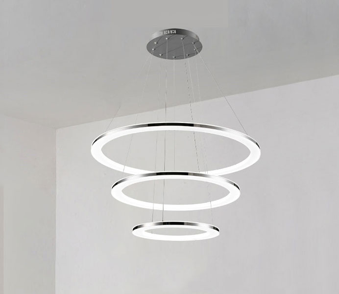 Contemporary Circular Led Pendant Lighting for Living Room