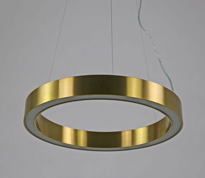 Hot Gold Modern LED Suspension for Project 