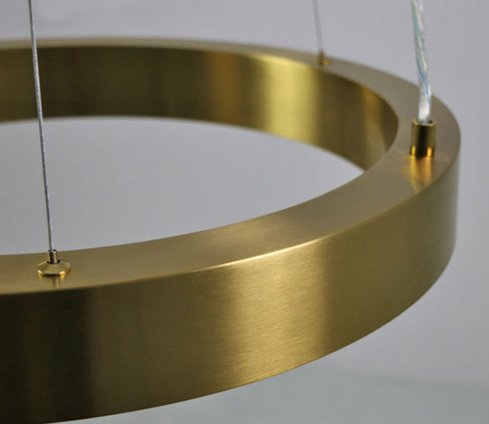 Hot Gold Modern LED Suspension for Project 