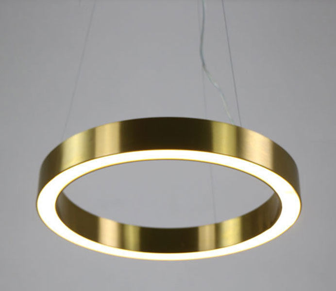 Hot Gold Modern LED Suspension for Project 