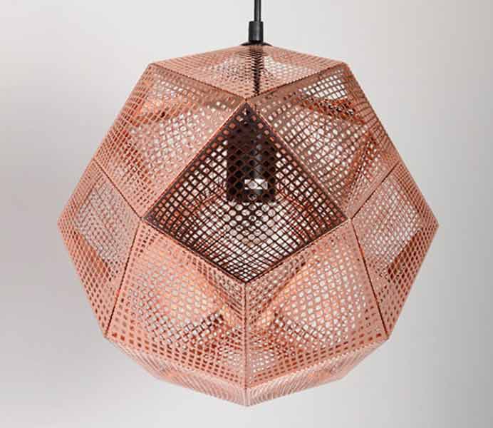 Contemporary Brass Color Pendant Light for Dining Room