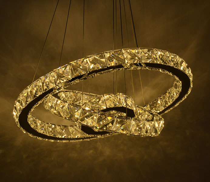  K9 Crystal Modern Chandelier Wholesale with 3 Rings 