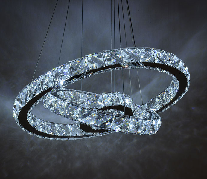  K9 Crystal Modern Chandelier Wholesale with 3 Rings 