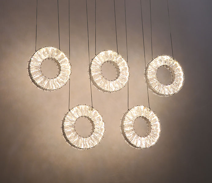 LED Crystal Circle Pendant Light with CE