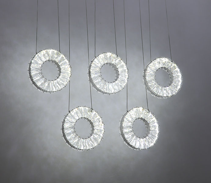 LED Crystal Circle Pendant Light with CE