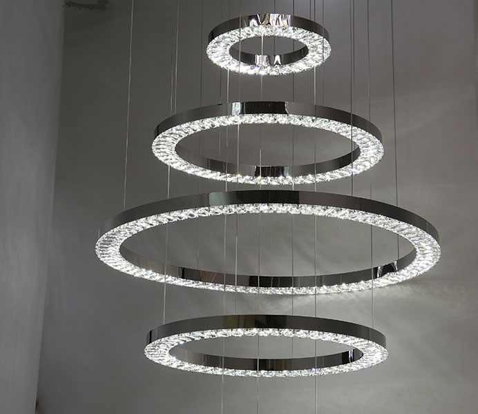 Stainless Steel Contemporary Hanging Pendant Lamp with LED 