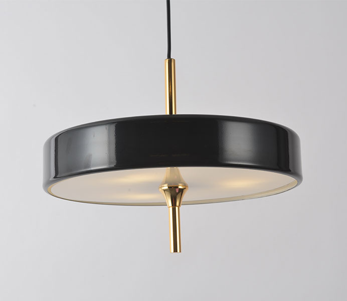 Cake Shape Pendant Light with Lampshade Glass 