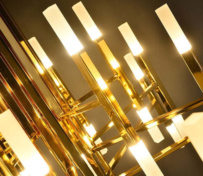 Modern Gold Color Suspension Chandelier Lights with CE