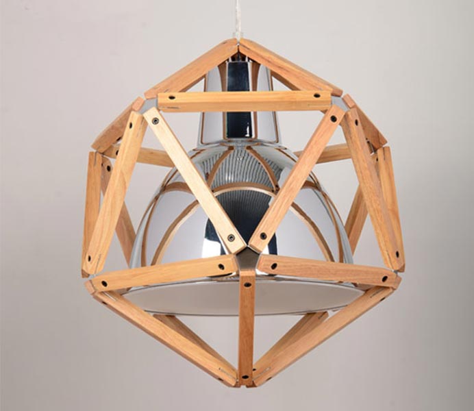 Modern Indoor Aluminum Decorative Pendant Lamp with Wooden 
