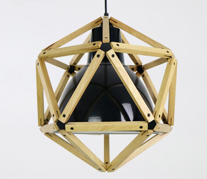 Modern Indoor Aluminum Decorative Pendant Lamp with Wooden 