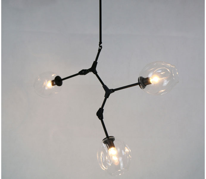 Top Designed Classic Branched Chandelier Hanging Lamp with Clear Glass