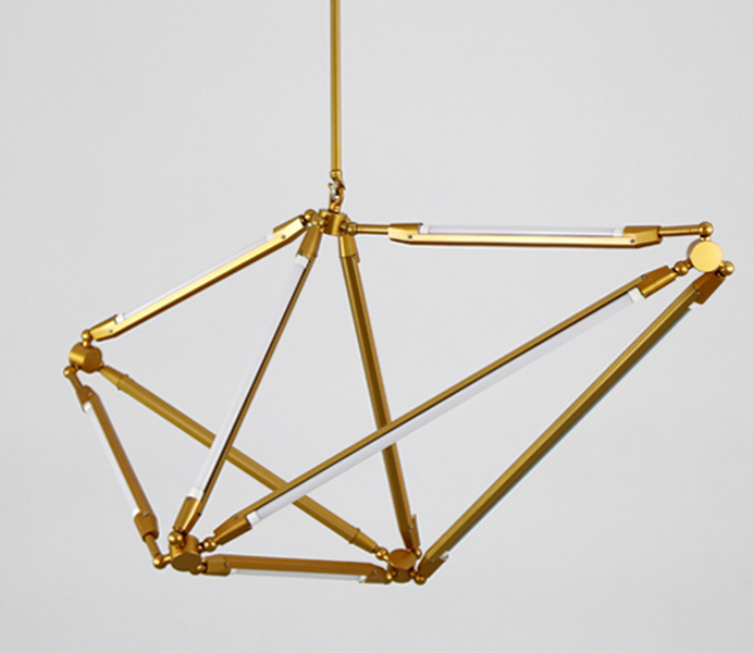 Gold Modern Pendant Light with T5 LED