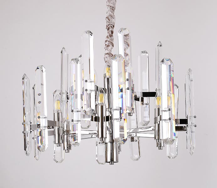 Hot Chrome Hanging Light Chandelier with K9 Crystal 