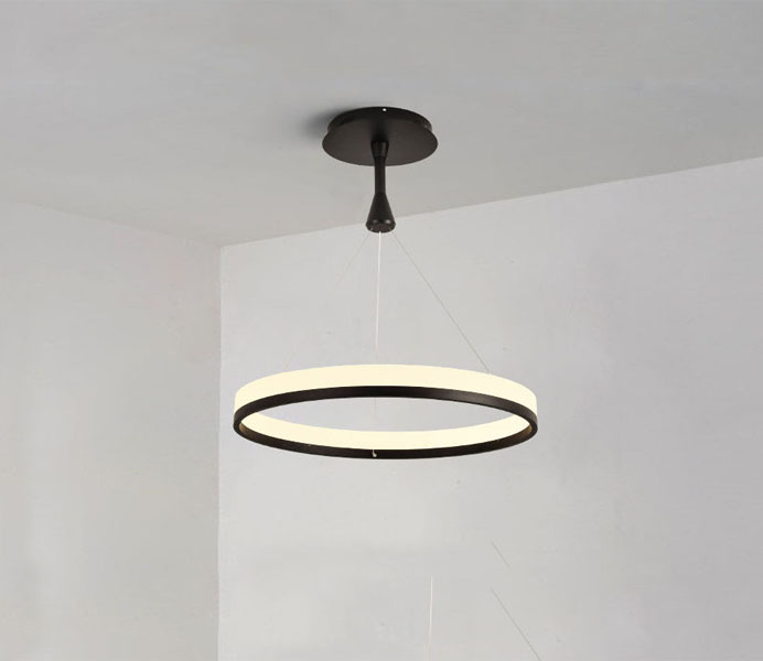 New Fashion Design Two Rings Lighting Hanging Chandelier LED Pendant Lamp