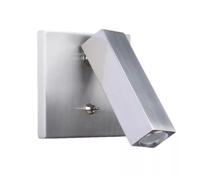 Aluminum Steel Bedside Wall Lamp with 3W