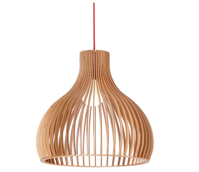 Lightingbird Modern Wooden Pendant Light for Kitchen Design