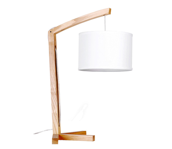 Lovely Table Lamp with White Lampshade 
