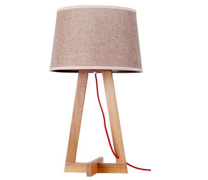 Simple Desk Lamp with Ash Wooden 