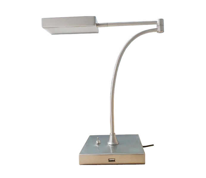 Metal 5W LED 5000K Table Lamp with USB Outlet  