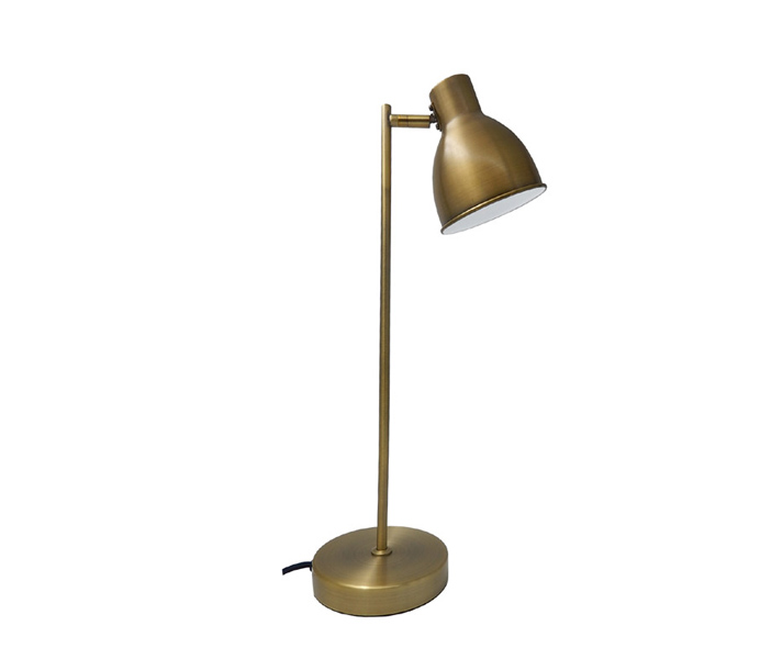 Simple E27 Desk Lamp with Copper Color 