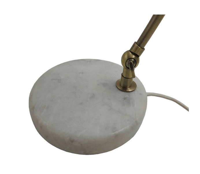 Modern Metal Desk Lamp with Marble Base 