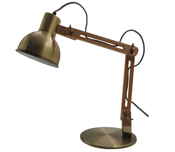 Hot Sale Metal Table Lamp with Wood  