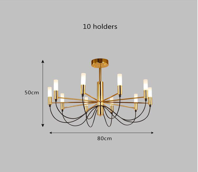  Contemporary Metal Chandelier Light with LED Lights