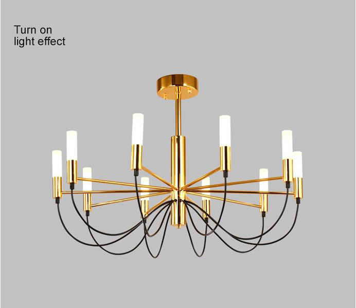  Contemporary Metal Chandelier Light with LED Lights