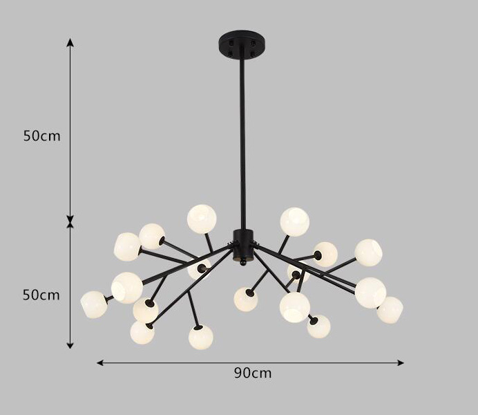 High Quality Metal And Glass Lighting Chandelier Pendant with G4 Lights