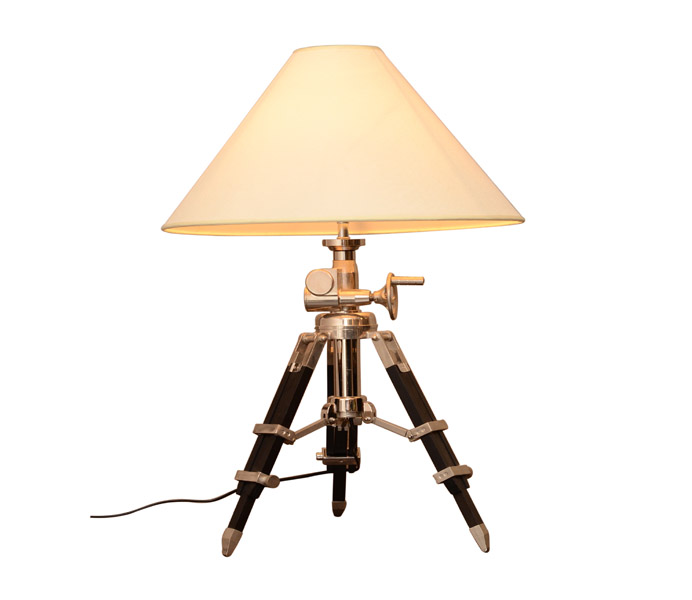 High Quality Contemporary Tripod Table Lamps with Fabric Lampshade