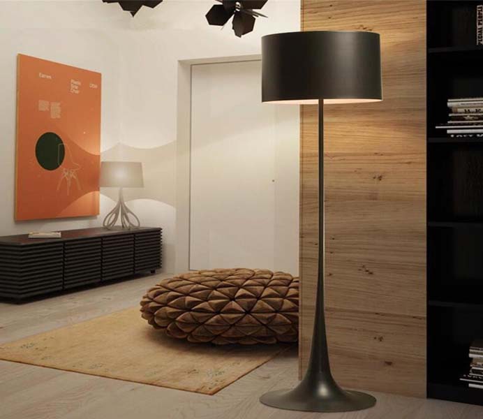 Modern Iron Floor Lamp Modern Nordic Design Minimalist Light Reading Lamp for Bedroom Living Room
