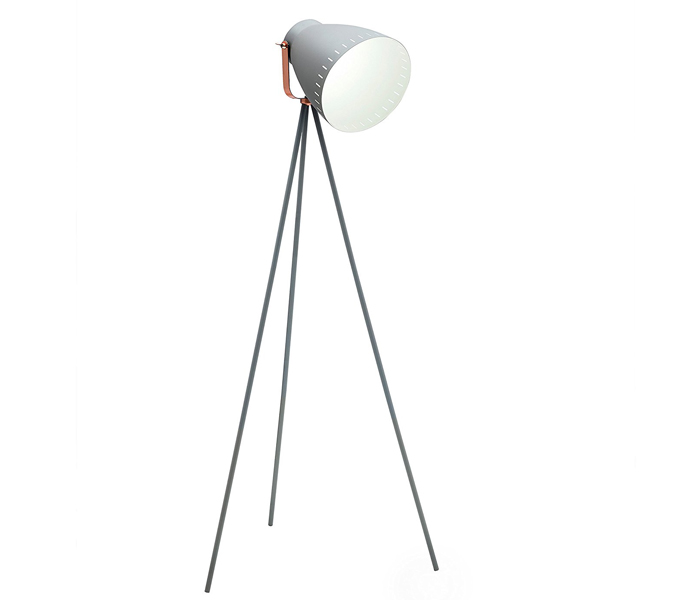 High Quality Minimalist Gray Tripod Floor Lamps with Metal Shade