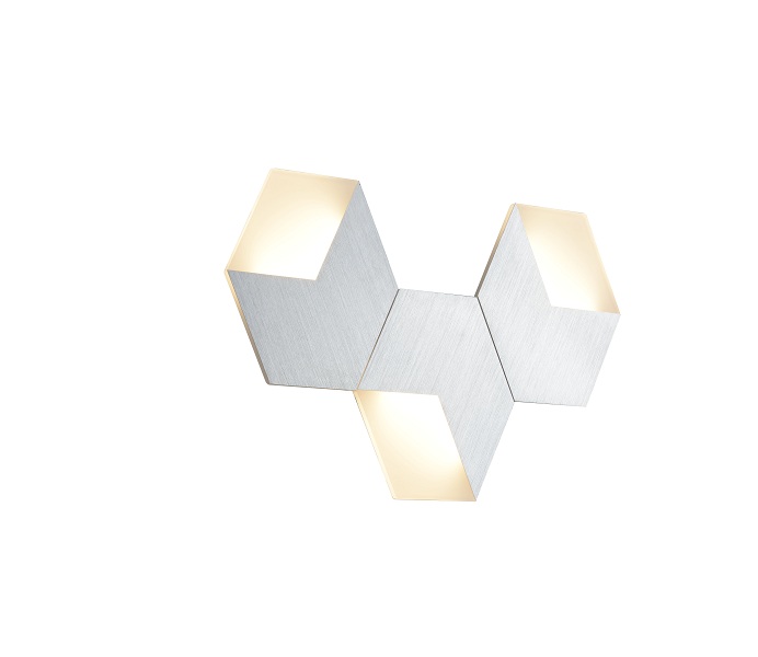 Aluminum Three LED  Lights Hexagon Wall Ceiling Lamp with Eagle  Driver