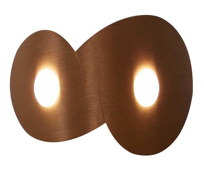 Brown Round LED Ceiling Wall Lamp with VDE Ceritification 