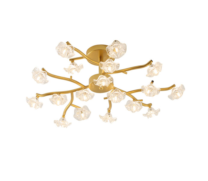 Gold 30 Heads Tree Branch Chandelier 