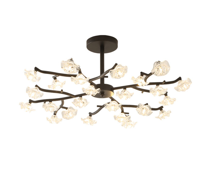 Gold 30 Heads Tree Branch Chandelier 