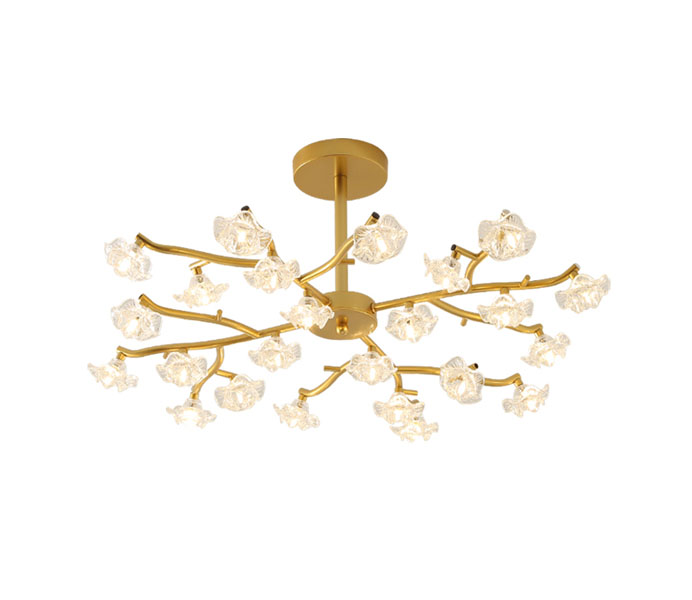 Gold 30 Heads Tree Branch Chandelier 