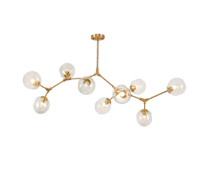 5 Lights Brass Postmodern Tree Branch Chandelier 