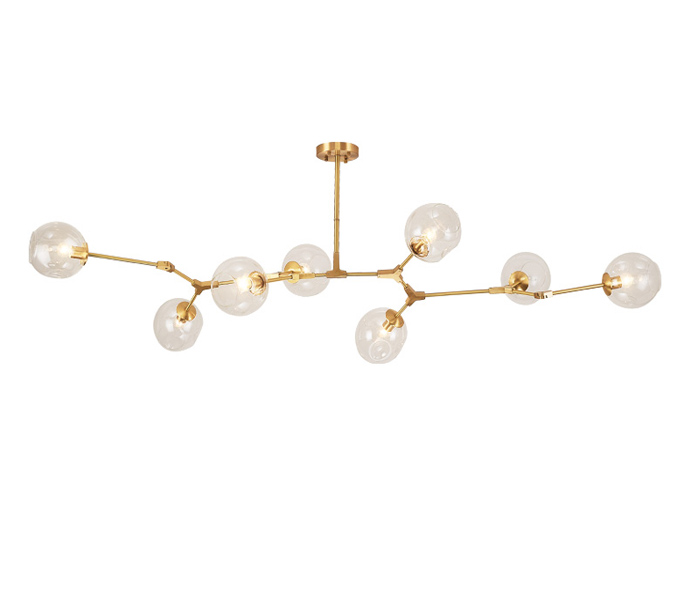 5 Lights Brass Postmodern Tree Branch Chandelier 