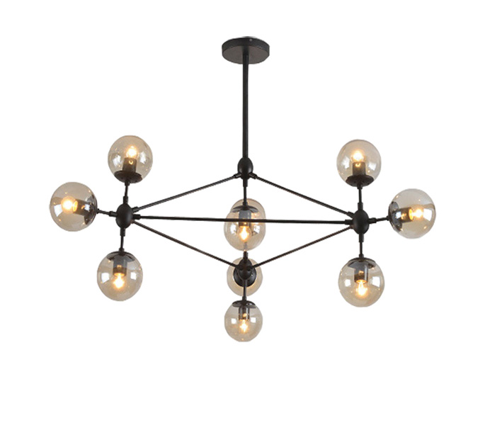 Hot Sale Modern Black 21 Lights Iron Chandelier for Livingroom