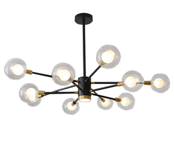 Modern Black 16 Lights Iron Chandeliers 