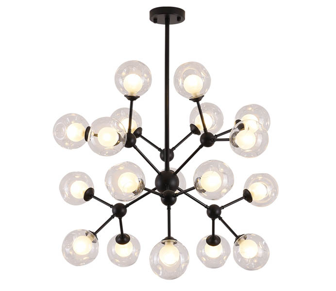 18 Lights Black Tree Branch Chandeliers 