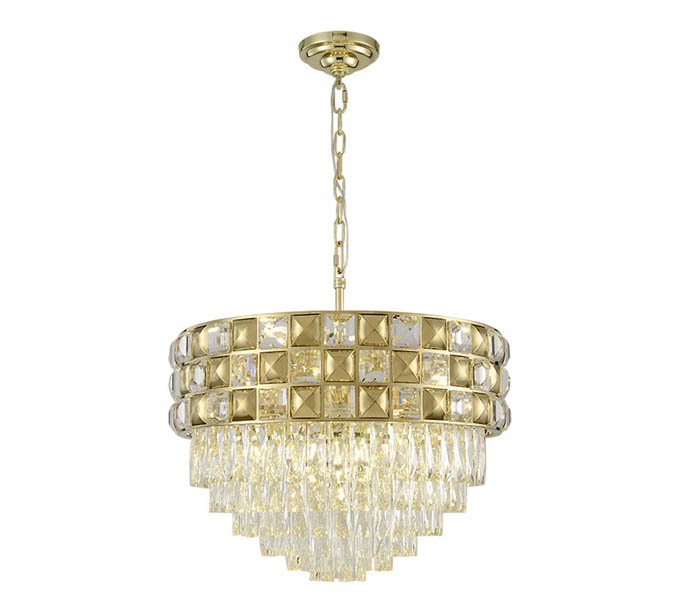 Affordable Luxury Gold Dia 800 Steel Chandelier with Crystal 