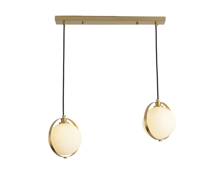 Modern Gold E27 Pendant Light with Glass shade 