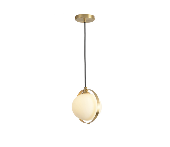 Modern Gold E27 Pendant Light with Glass shade 