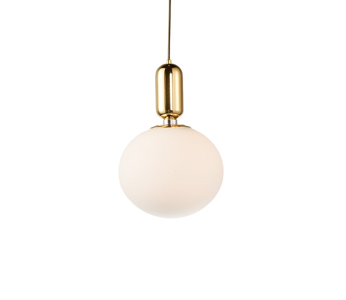 Simple White Iron Pendant Light with E27 