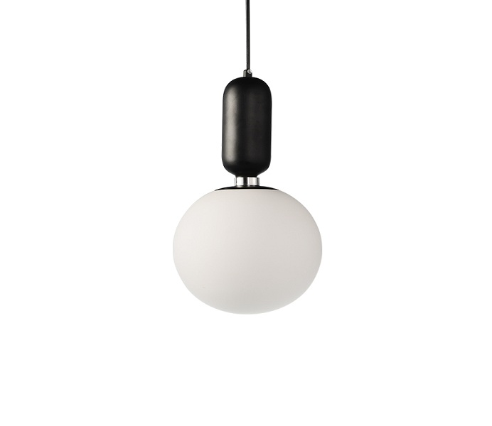 Simple White Iron Pendant Light with E27 